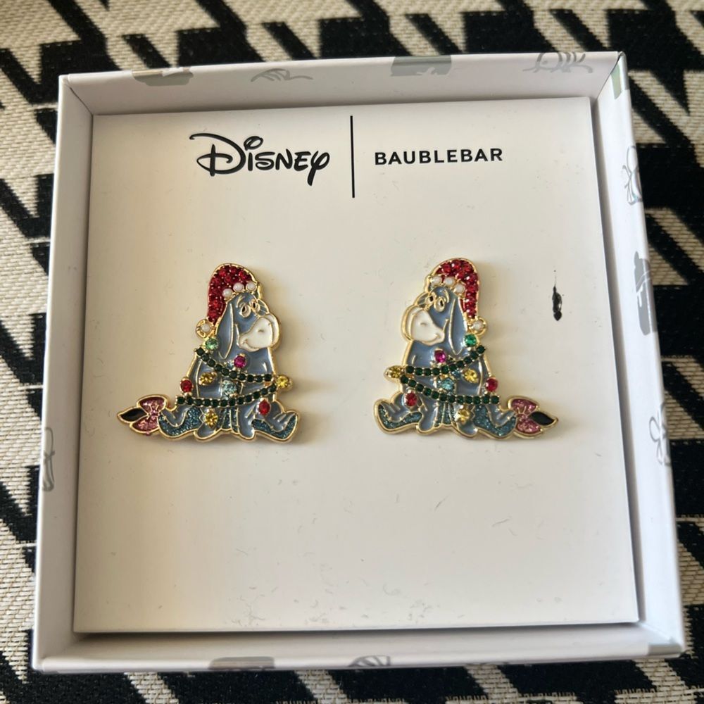 Disney x Baublebar Winnie The‎ Pooh Eeyore Christmas Earrings